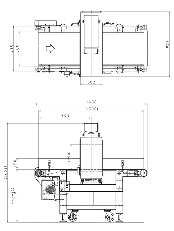 BMD-3560NⅢ外形寸法図