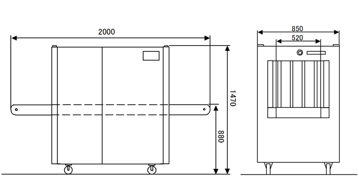 xray6040hs-160外形寸法