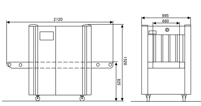 X-Ray7555HS-160 外形寸法